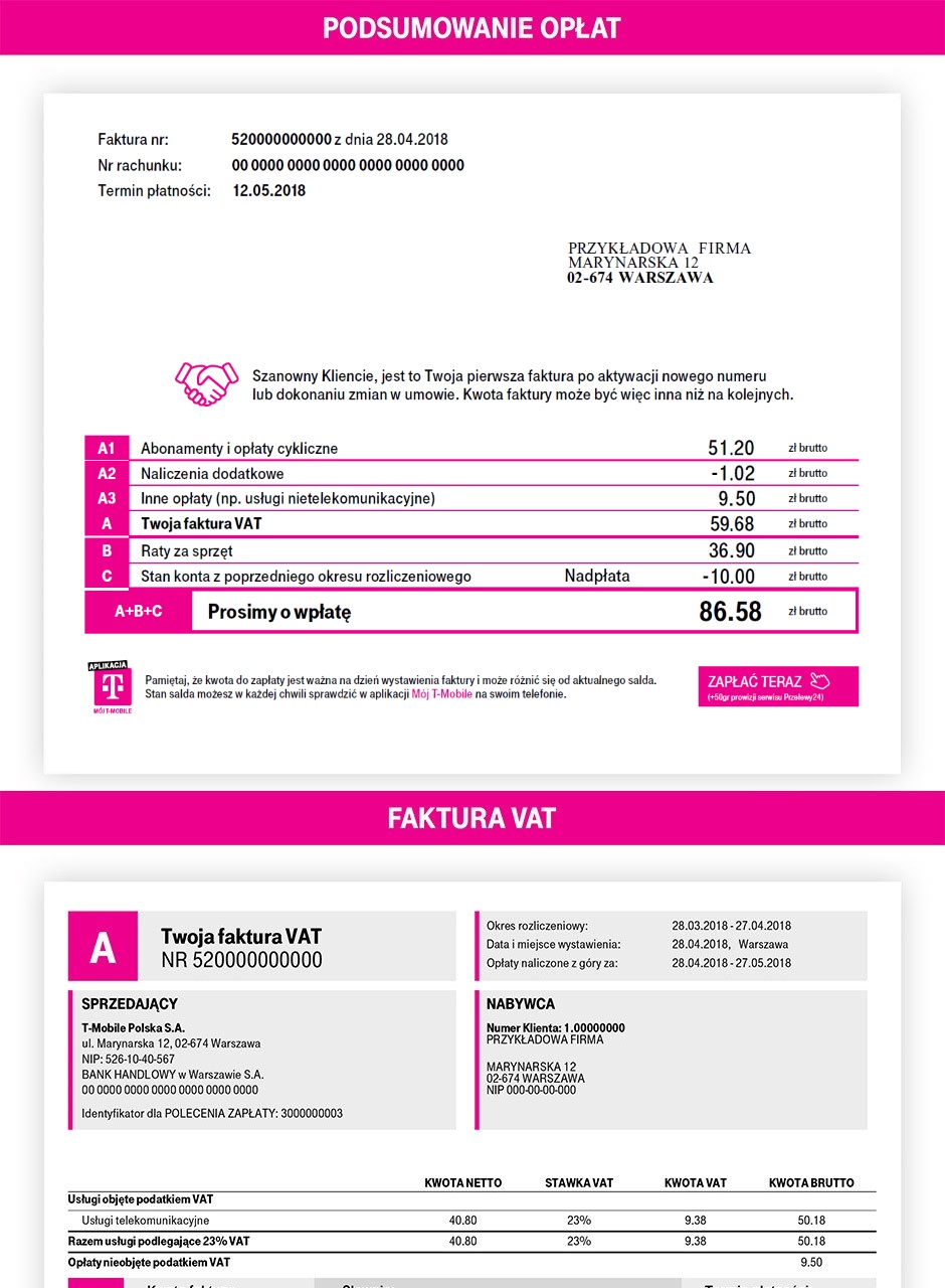 Jak czytać fakturę? Obsługa klienta - dla Firm