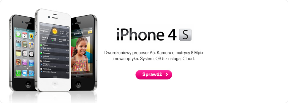 iPhone 4S - Dwurdzeniowy procesor A5. Kamera o matrycy 8 Mpix i nowa optyka. System iOS 5 z us�ug� iCloud.