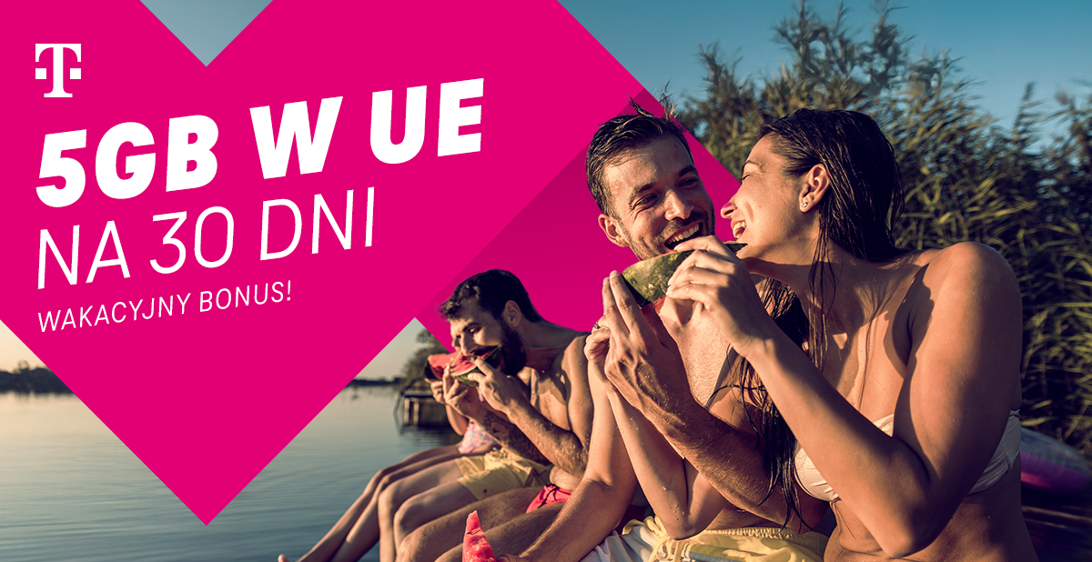 5 GB w UE na wakacje (strefa 1A) od Magenta Moments