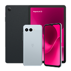 telefon i tablet od T-mobile pokazane przodem i tyłem
