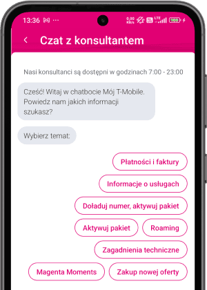 Możesz rozmawiać z nami w wybranym języku