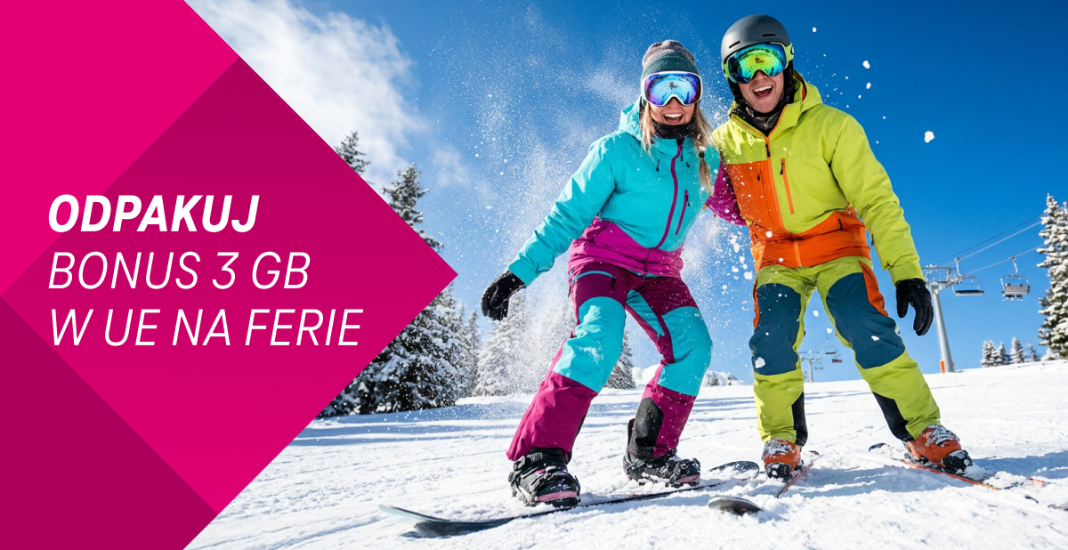 Rozgrzewający bonus od T-Mobile: 3 GB w UE na zimowe szaleństwa i podróże (strefa 1A)