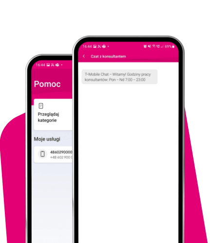 Skorzystaj z chatu z konsultantem w aplikacji Mój T-Mobile