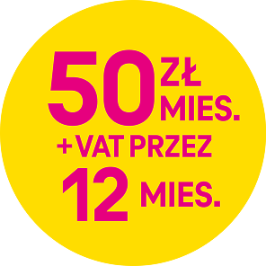 50zł/miesiąc + vat przez 12 miesięcy