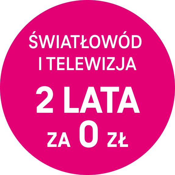 Światłowód i telewizja - 2 lata za 0zł
