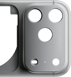 iPhone 17 Pro, tył obudowy unibody z kutego aluminium
