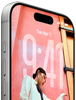 iPhone 17 Pro, przód, widoczny ekran blokady iOS 26, Dynamic Island w górnej części urządzenia, przycisk czynności, przyciski głośności