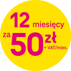 12 miesiecy za 50zł + VAT/mies.