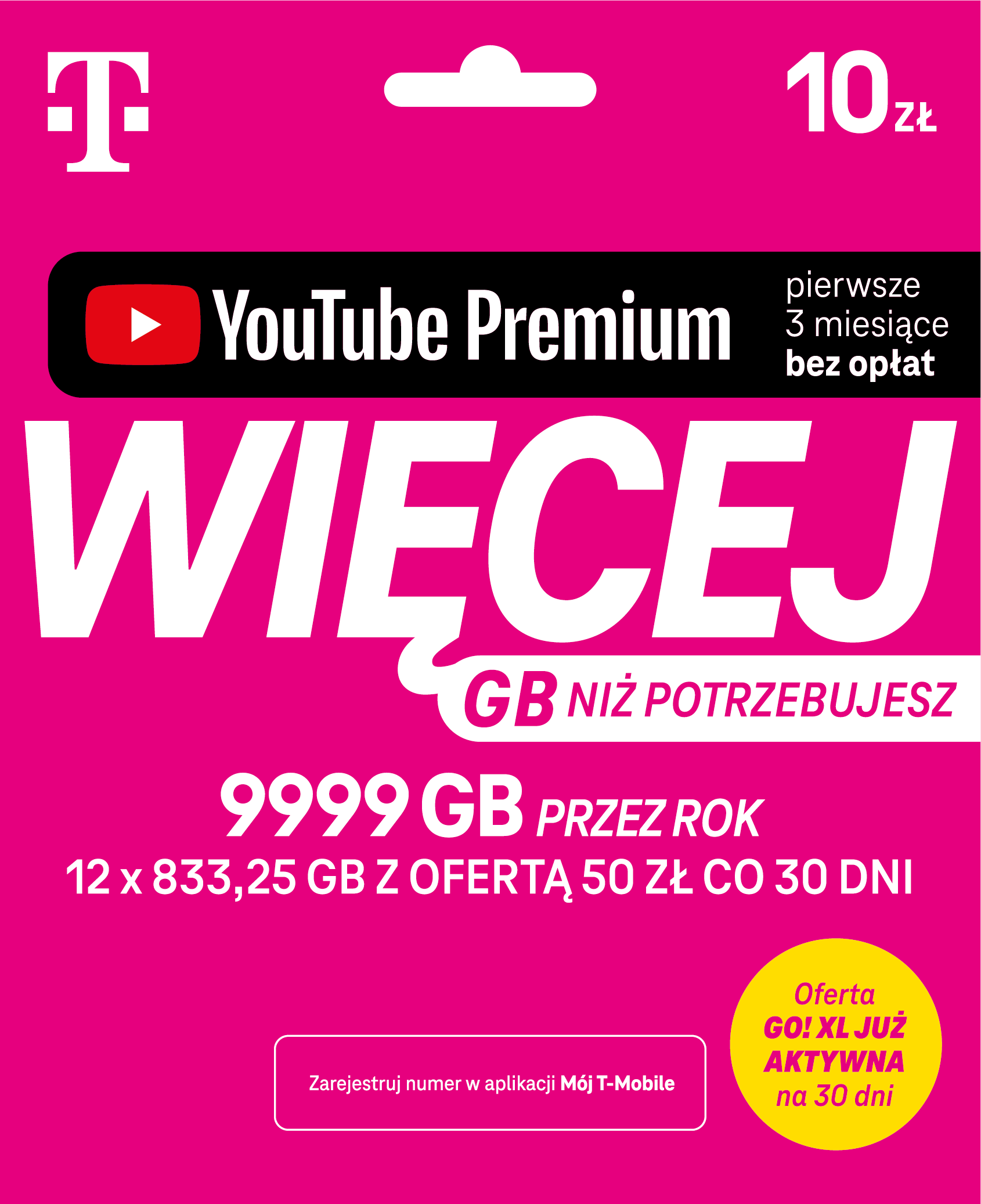 Starter T-Mobile na kartę 10 zł, Żabka