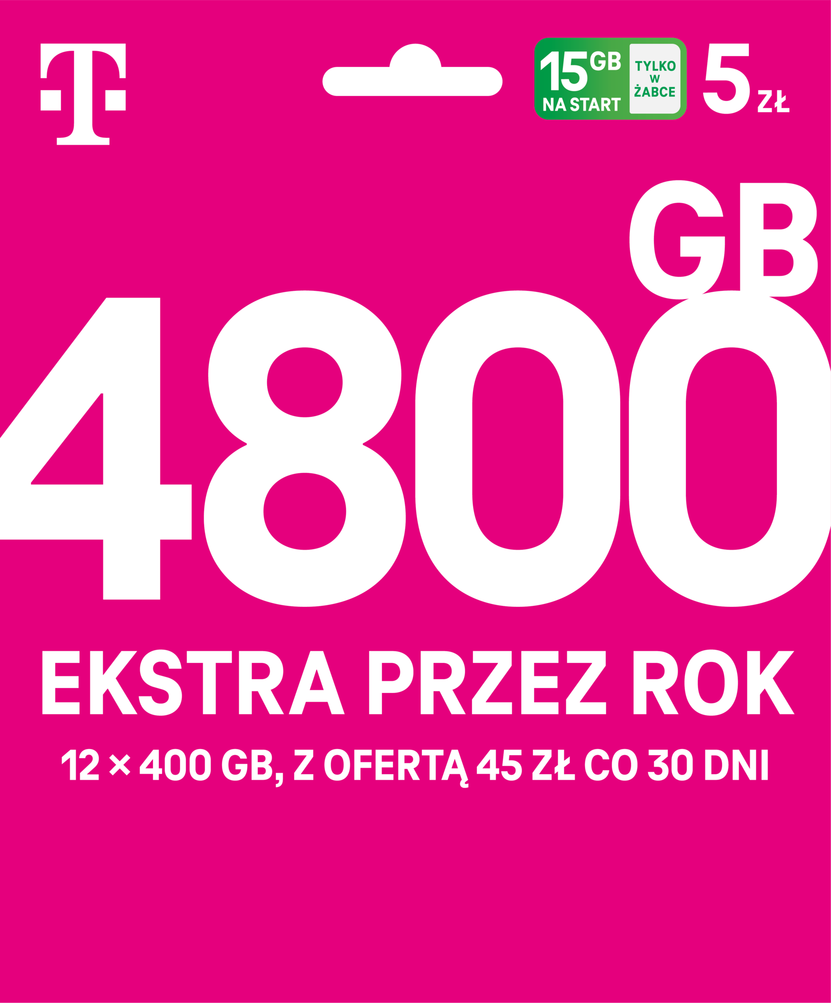 15 GB na start za 5 zł