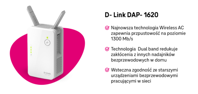 Poznaj wzmacniacza D-Link DAP-1620