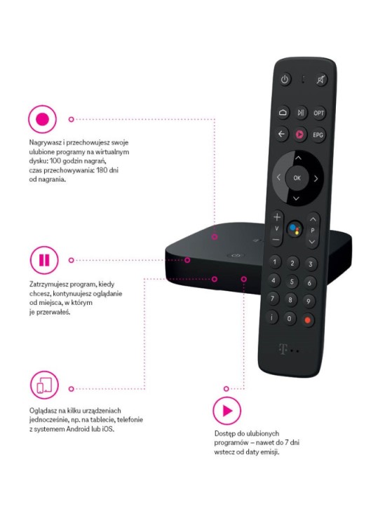 Funkcje TV Box T-Mobile