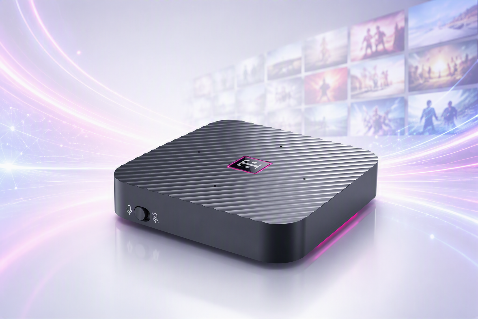 Dekoder TV box wraz z pilotem