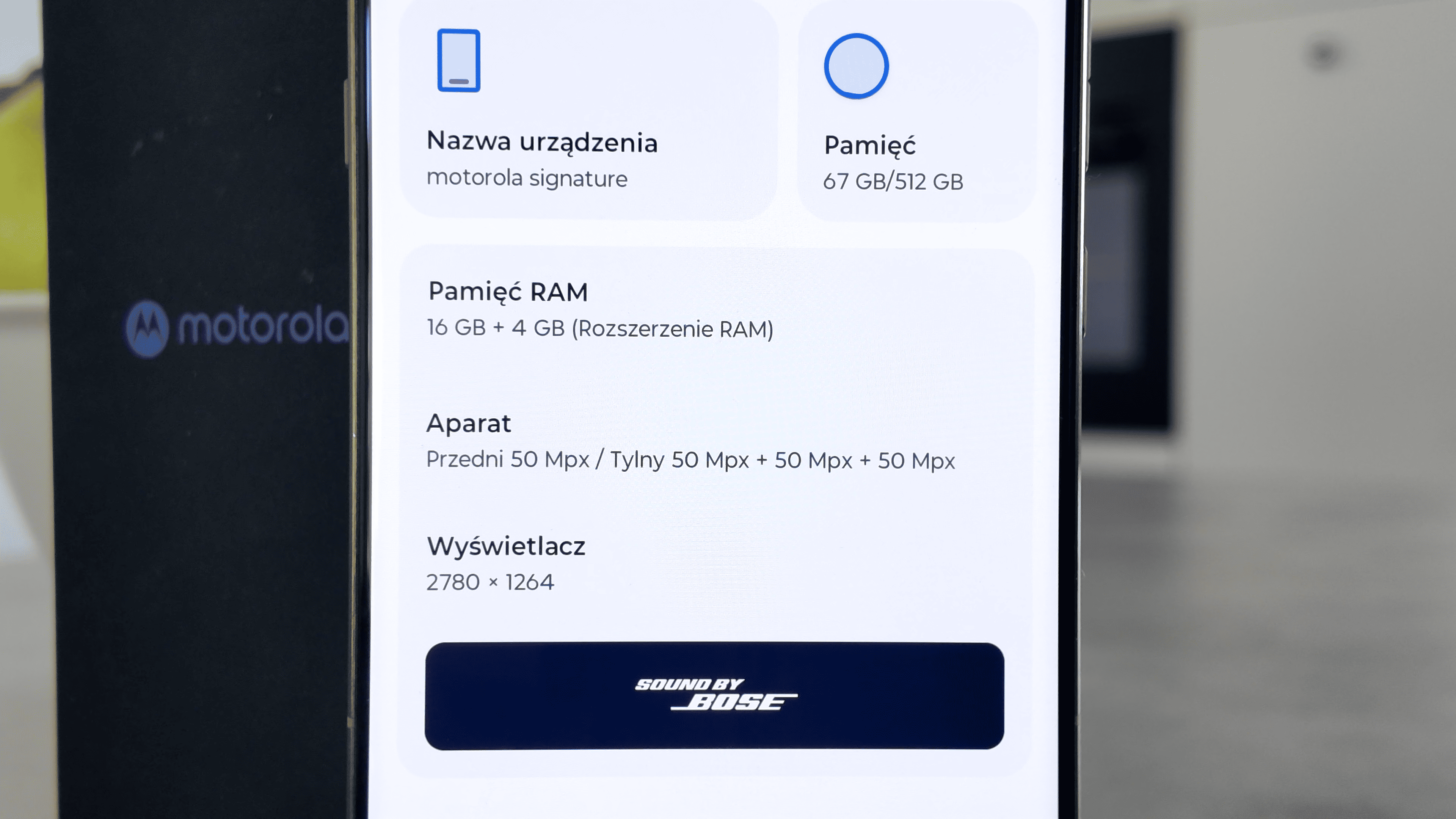 Motorola Signature - specyfikacja