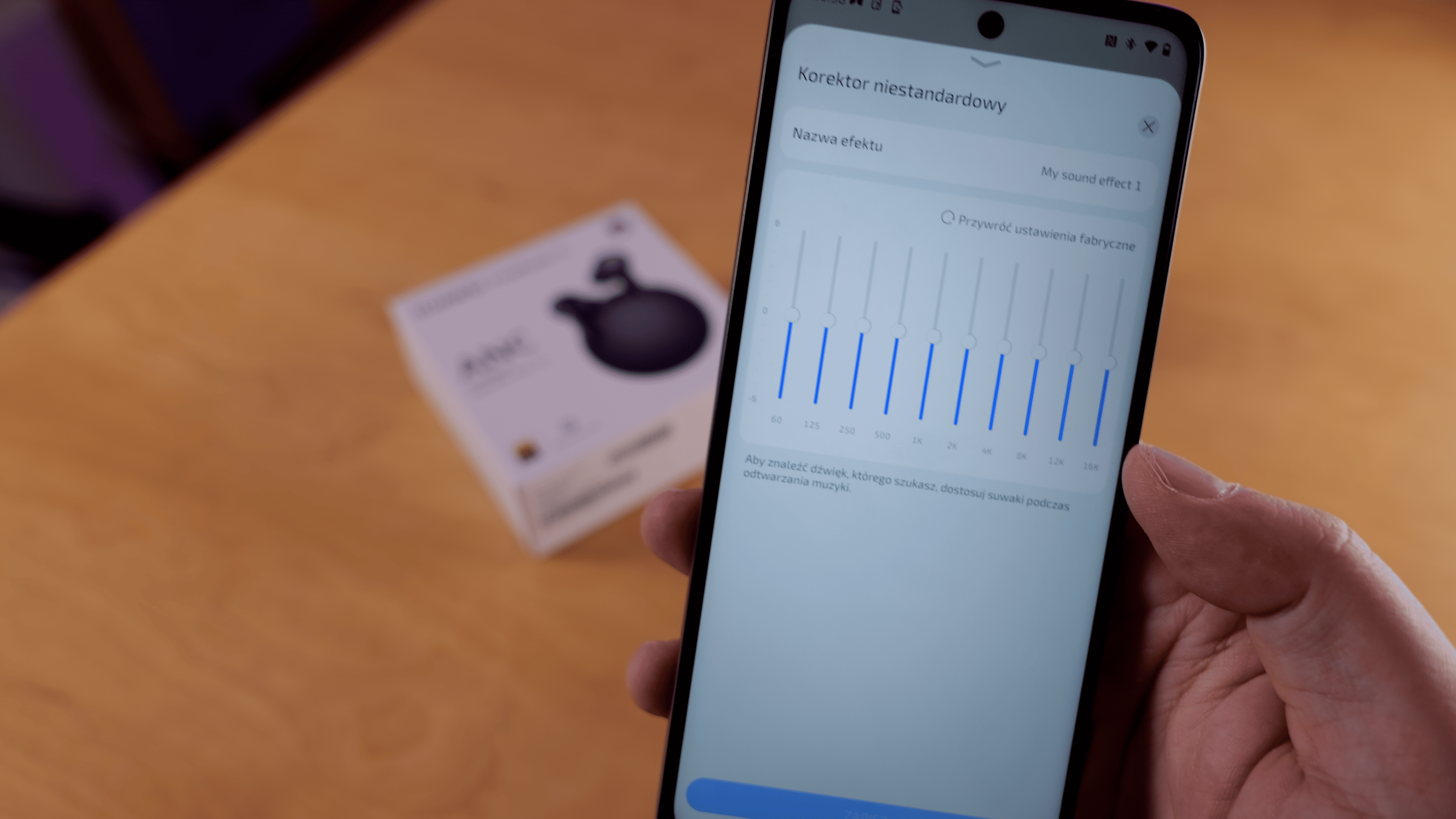 Ustawienia dźwięku w słuchawkach Huawei