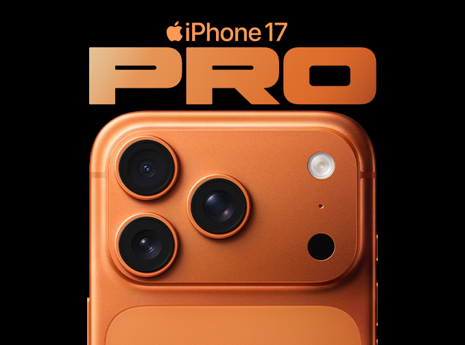 Apple iPhone 17 Pro na czarnym tle