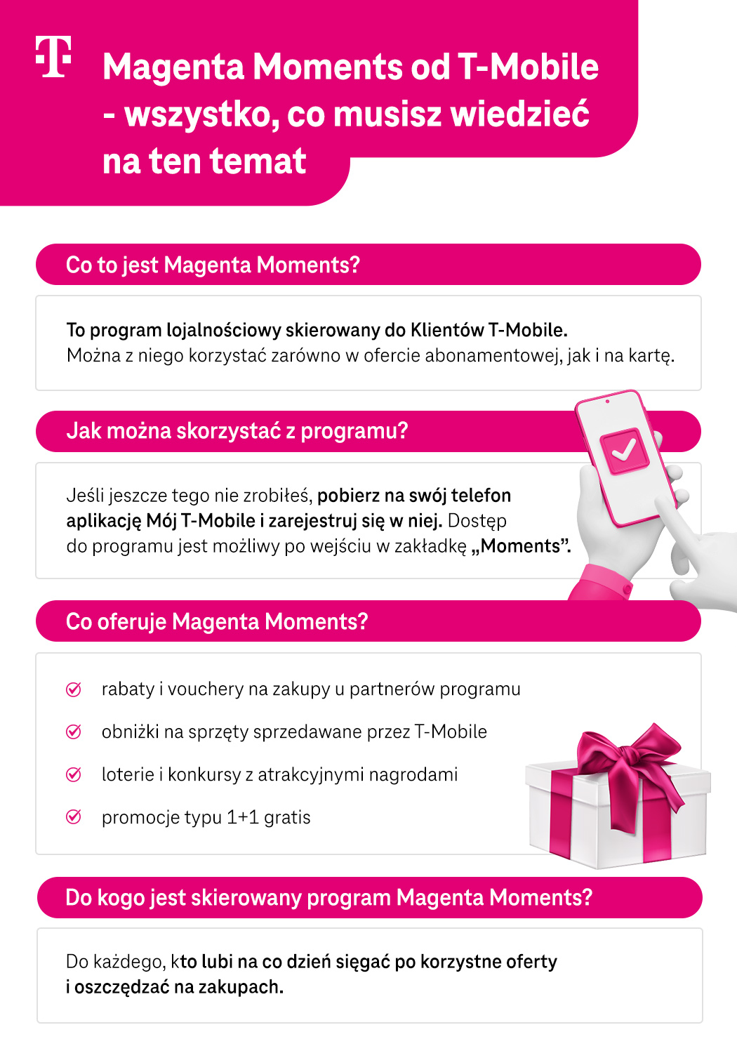 Magenta Moments od T-Mobile – wszystko, co musisz wiedzieć na ten temat - najważniejsze informacje - infografika