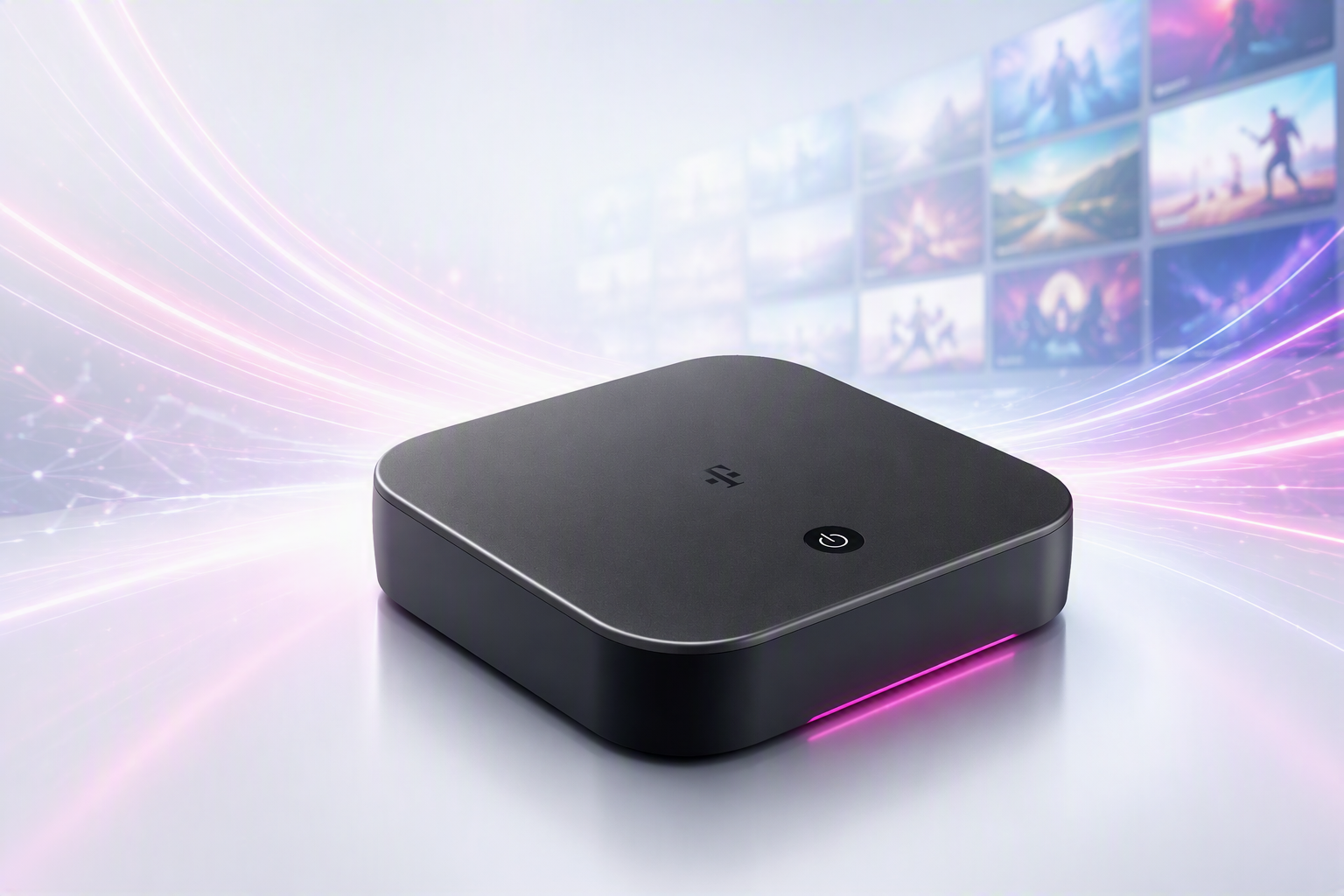 Dekoder TV box wraz z pilotem