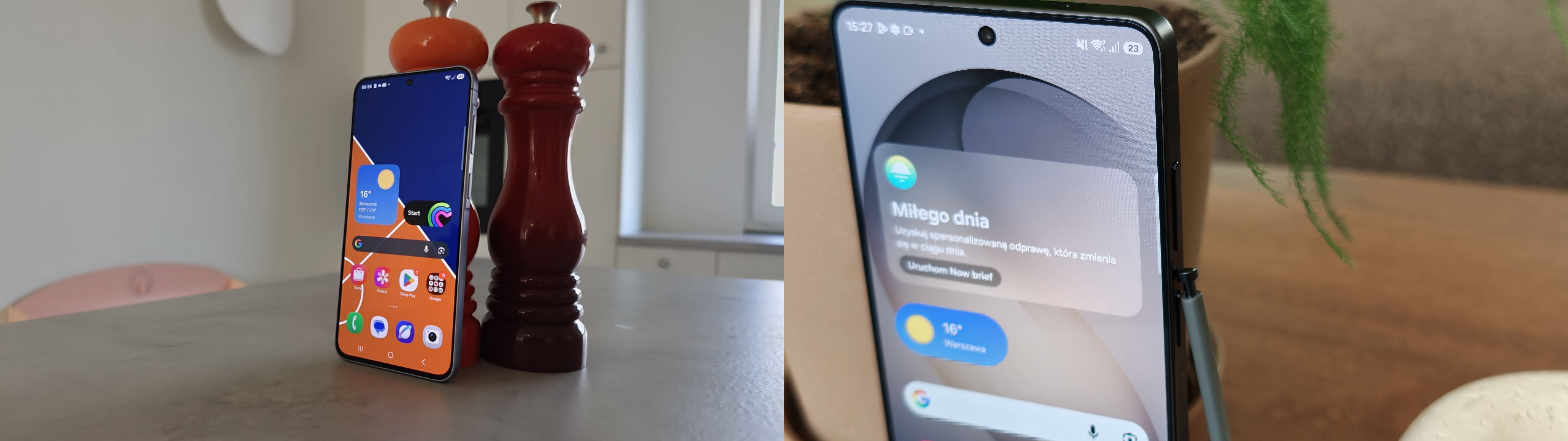 Samsung A57 i Samsung S26 Ultra - wyświetlacze - porównanie