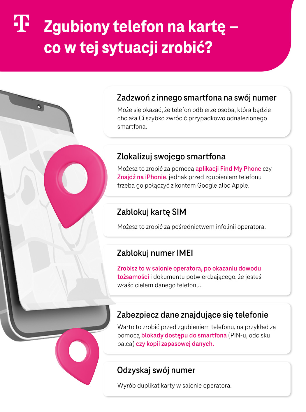 Co zrobić, gdy zgubi się telefon na kartę i nie można go odzyskać albo namierzyć?