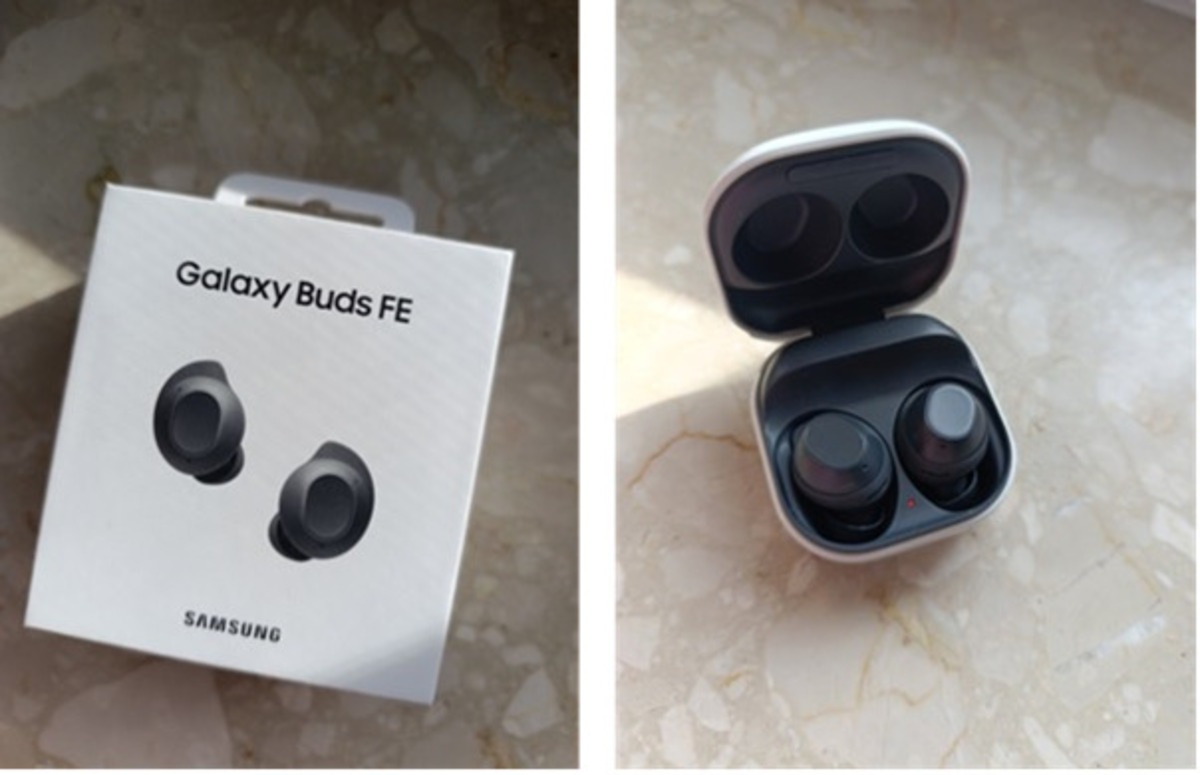 Słuchawki bezprzewodowe Samsungs Galaxy Buds FE gotowe do użytku